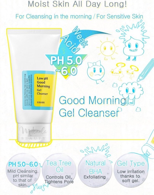  Sữa Rửa Mặt Dịu Nhẹ Cosrx Low PH Morning Gel Cleanser 150ml