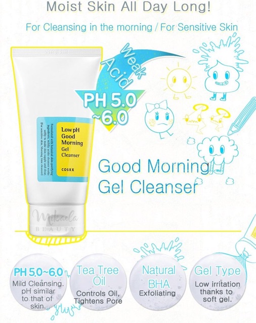 [Mã SKAMPUSH11 giảm 10% đơn 200k] Sữa Rửa Mặt Dịu Nhẹ Cosrx Low PH Morning Gel Cleanser 150ml | BigBuy360 - bigbuy360.vn