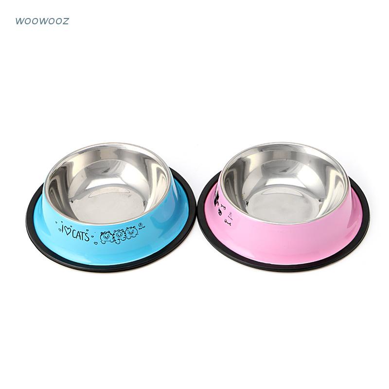 Tô Đựng Thức Ăn Cho Thú Cưng Bằng Thép Không Gỉ Chống Trượt