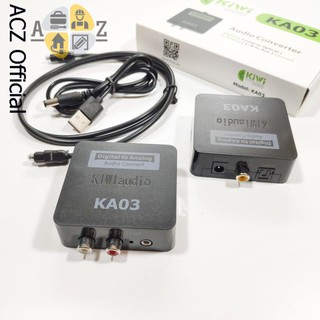 Bộ chuyển đổi âm thanh optical quang học ra AV sang audio KIWI KA03 - BH 12 tháng