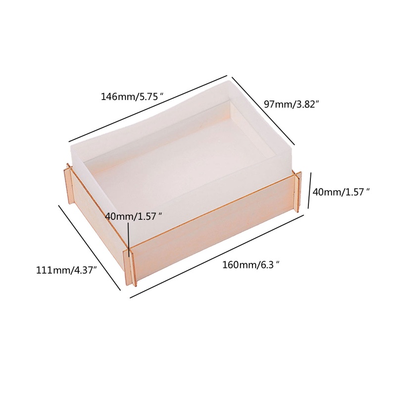 Khuôn Silicone Hình Khối Vuông Làm Mẫu Vật Thủ Công DIY