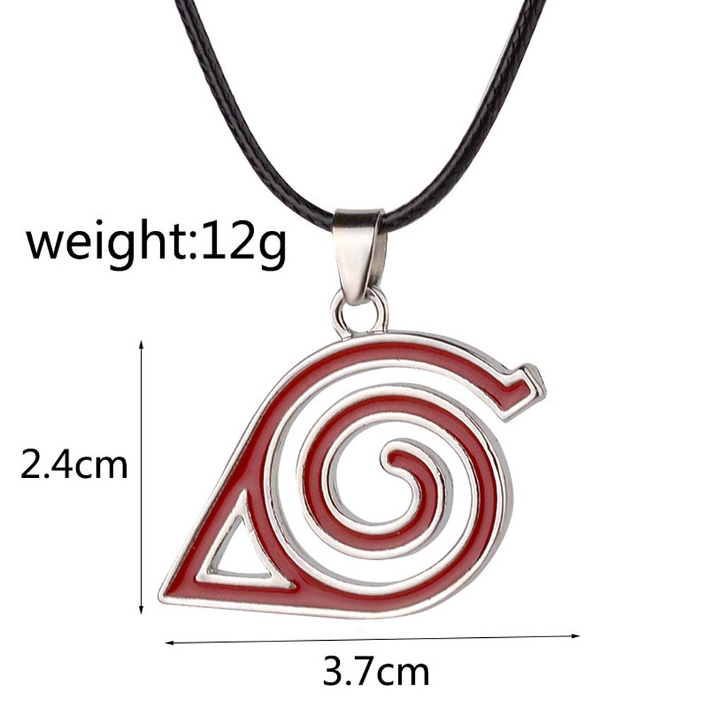 MARTIN1 Unisex Pendant Necklace Japanese Anime Symbol Logo Anime NARUTO Gift Kakashi Leaf Village Konoha Jewelry Metal Uzumaki Naruto Uchiha Itachi Cosplay Props/Multicolor