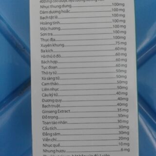 Sâm nhung bổ thận Hoa Đà lọ 30v