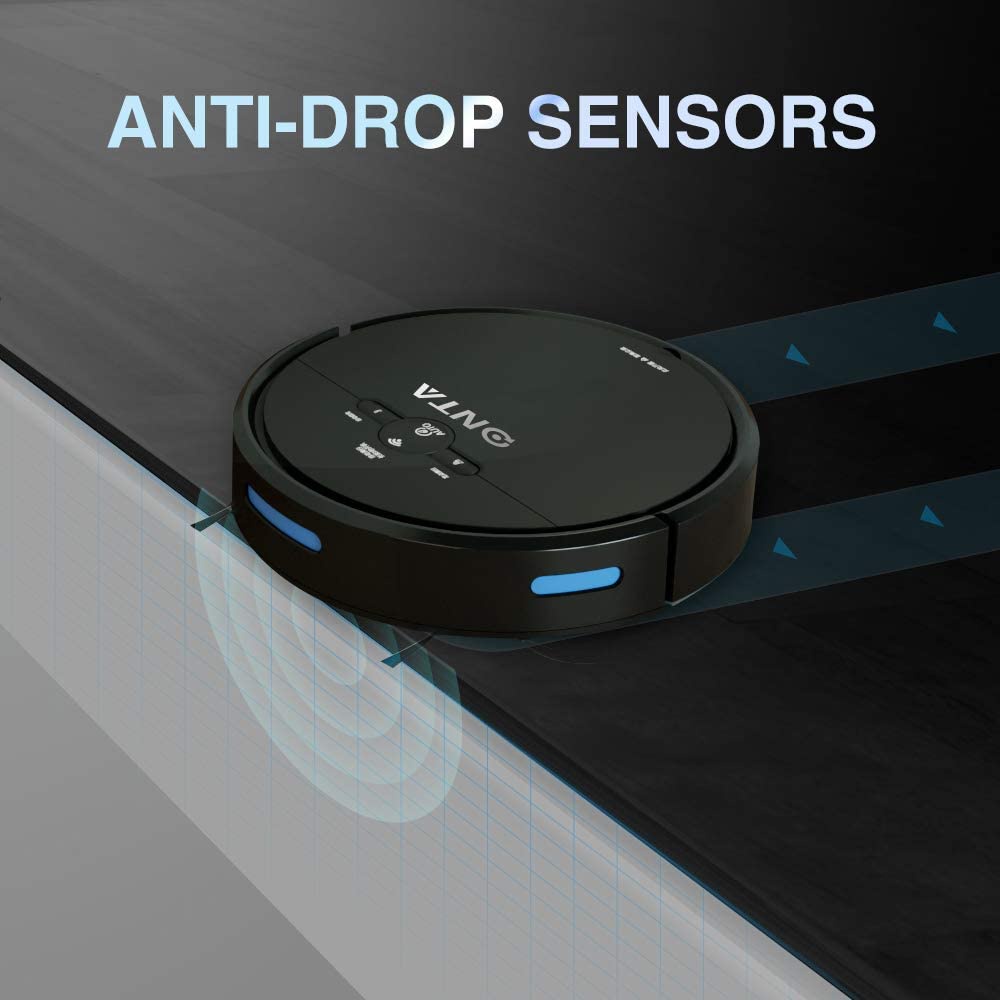 Robot hút bụi lau nhà ONTA D2-001- Hàng xuất Mỹ, Pin khủng 4400 mAh, lực hút mạnh 2500 pa điều khiển