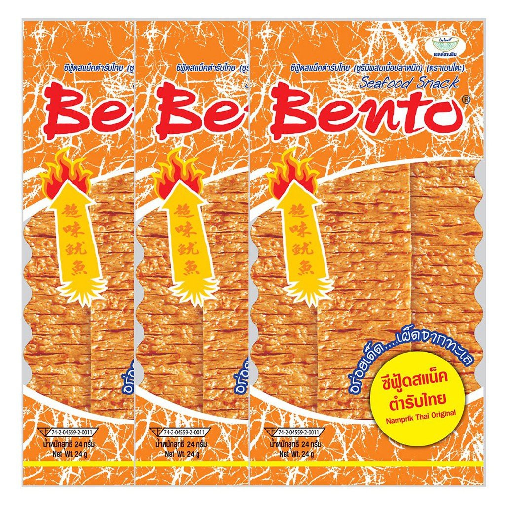 Snack Mực Bento Tẩm Vị Thái (Màu Cam) - Dây 13 Gói 6Gr | BigBuy360 - bigbuy360.vn