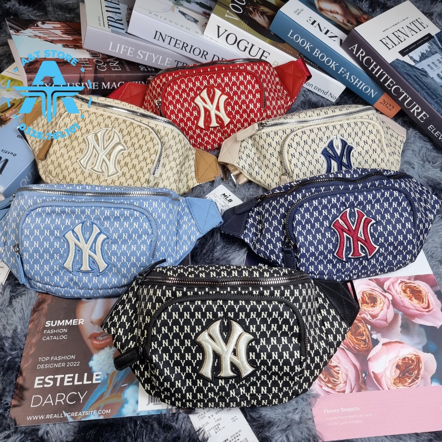 ( Chuẩn Hãng ) Túi Đeo Chéo Túi Bao Tử MLB NY Yankees Presbyopia Full Tag Code