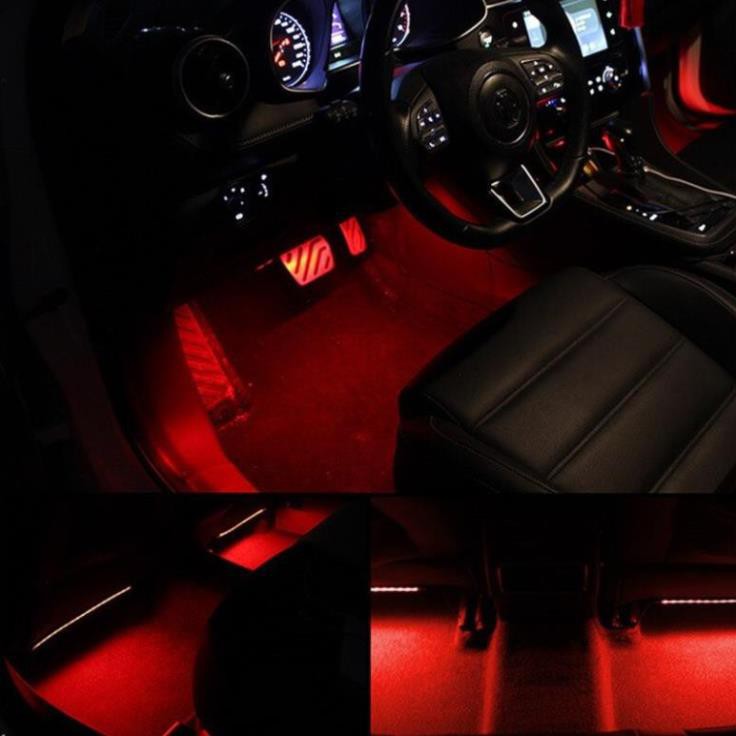 Bộ 72 Đèn Trang Trí Gầm Ghế, Gầm Taplo, Chân Thắng  Led RGB 5050SMD 12W Cảm Biến Mạch