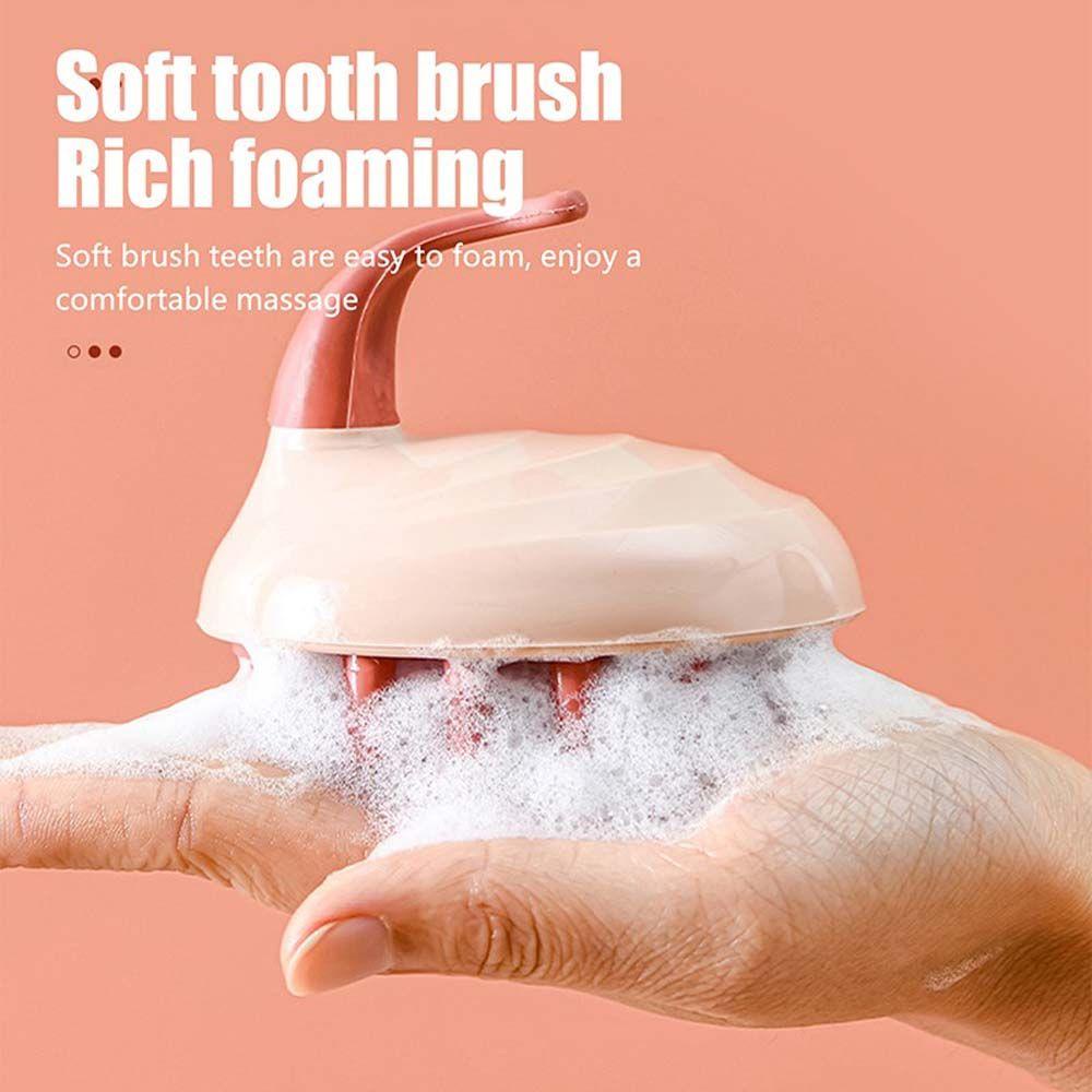 Lược Chải Tóc Mềm Mại Chống Thấm Nước Có Tay Cầm Tiện Dụng Cho Gia Đình