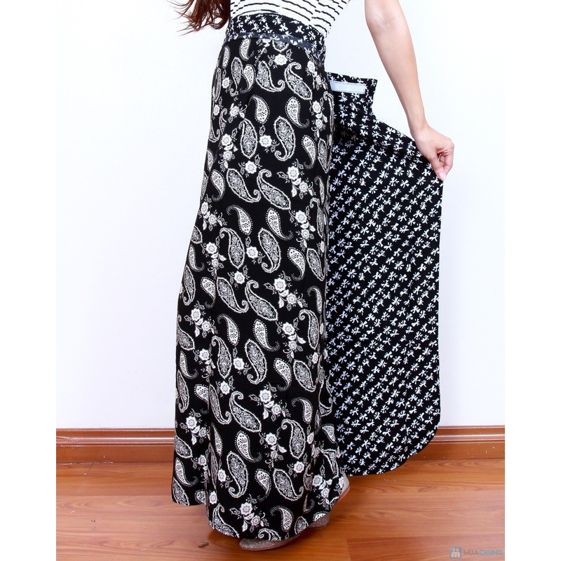 Váy chông nắng 2 lớp vải kate mịn, loại đẹp, mặc được 2 mặt. Váy chống nắng tốt họa tiết dễ thương.