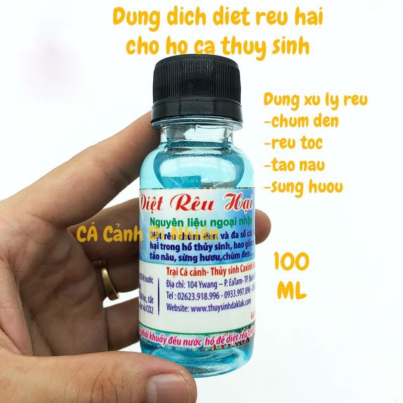 Dung Dịch Diệt Rêu Chùm Đen Cá Xinh 100ml Cho Hồ Cá Thủy Sinh