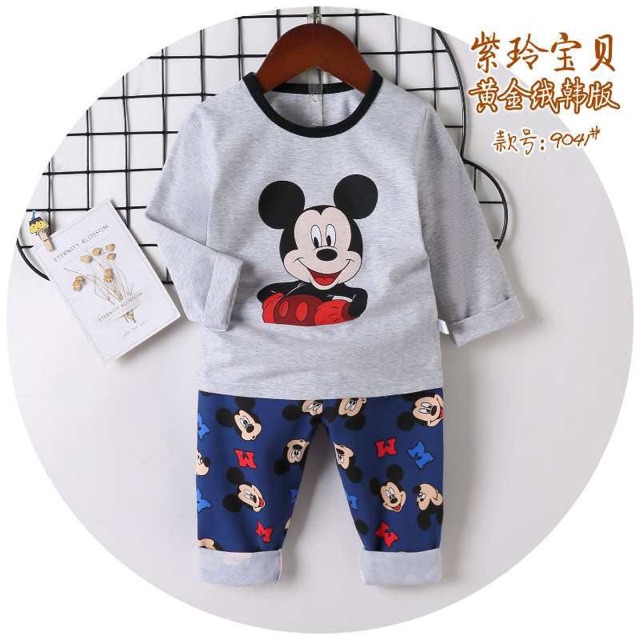 Bộ cotton Quảng Châu cho bé trai