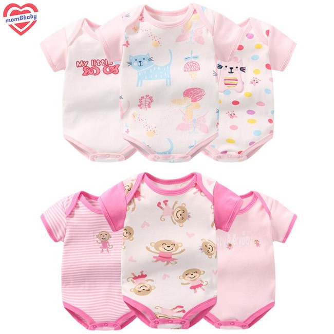 Jumpsuit Cotton Ngắn Tay Cho Bé (0-24 Tháng)