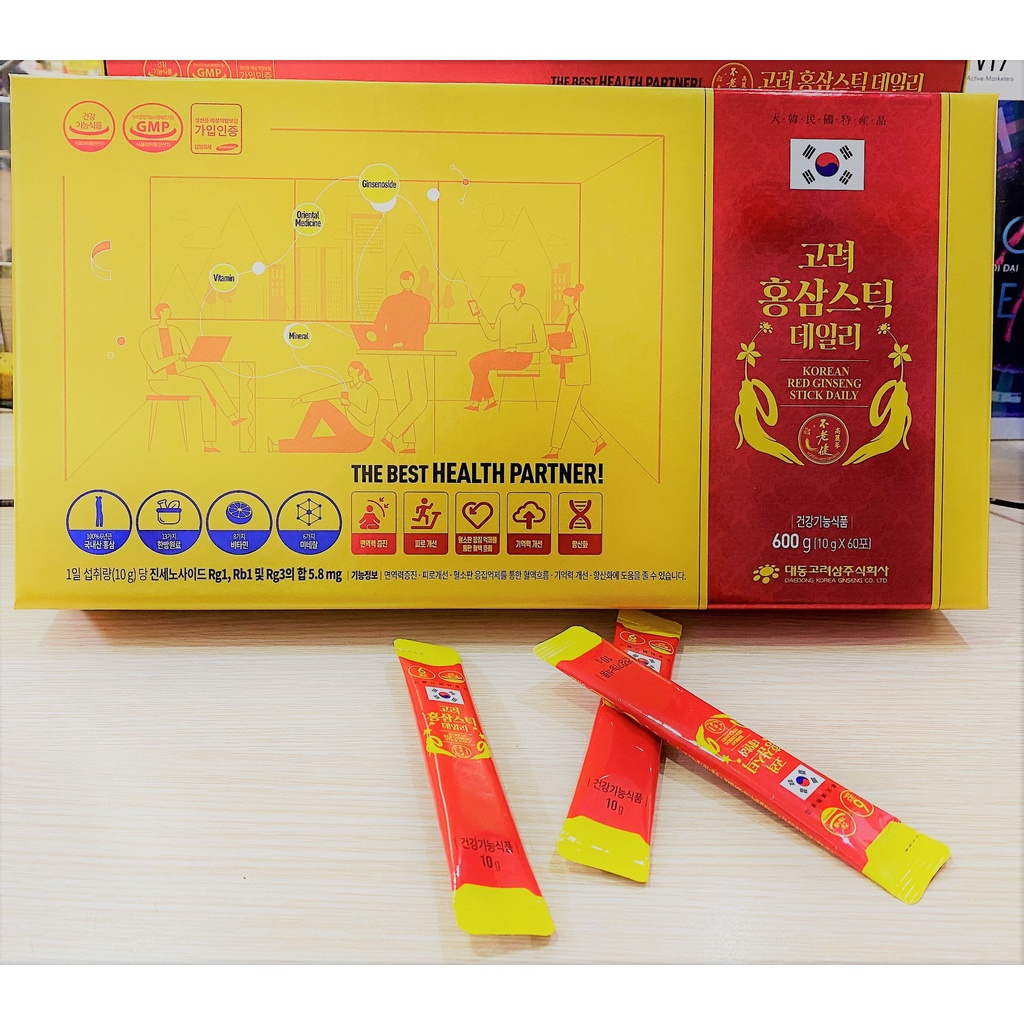 Nước Hồng sâm DAEDONG Stick Daily 60 gói x 10g