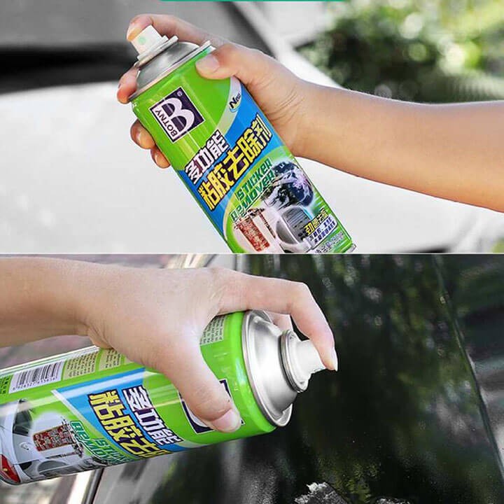 Dung dịch tẩy keo dán BOTNY Sticker Remover 450ml, bình xịt loại bỏ decal, vết keo dính lâu ngày