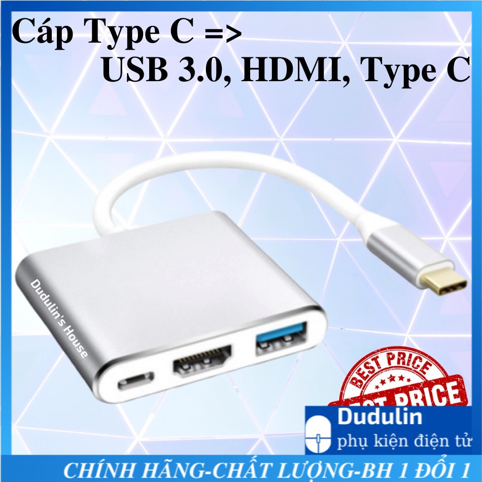 Cáp Chuyển Type-C ra USB 3.0,HDMI, Type-C