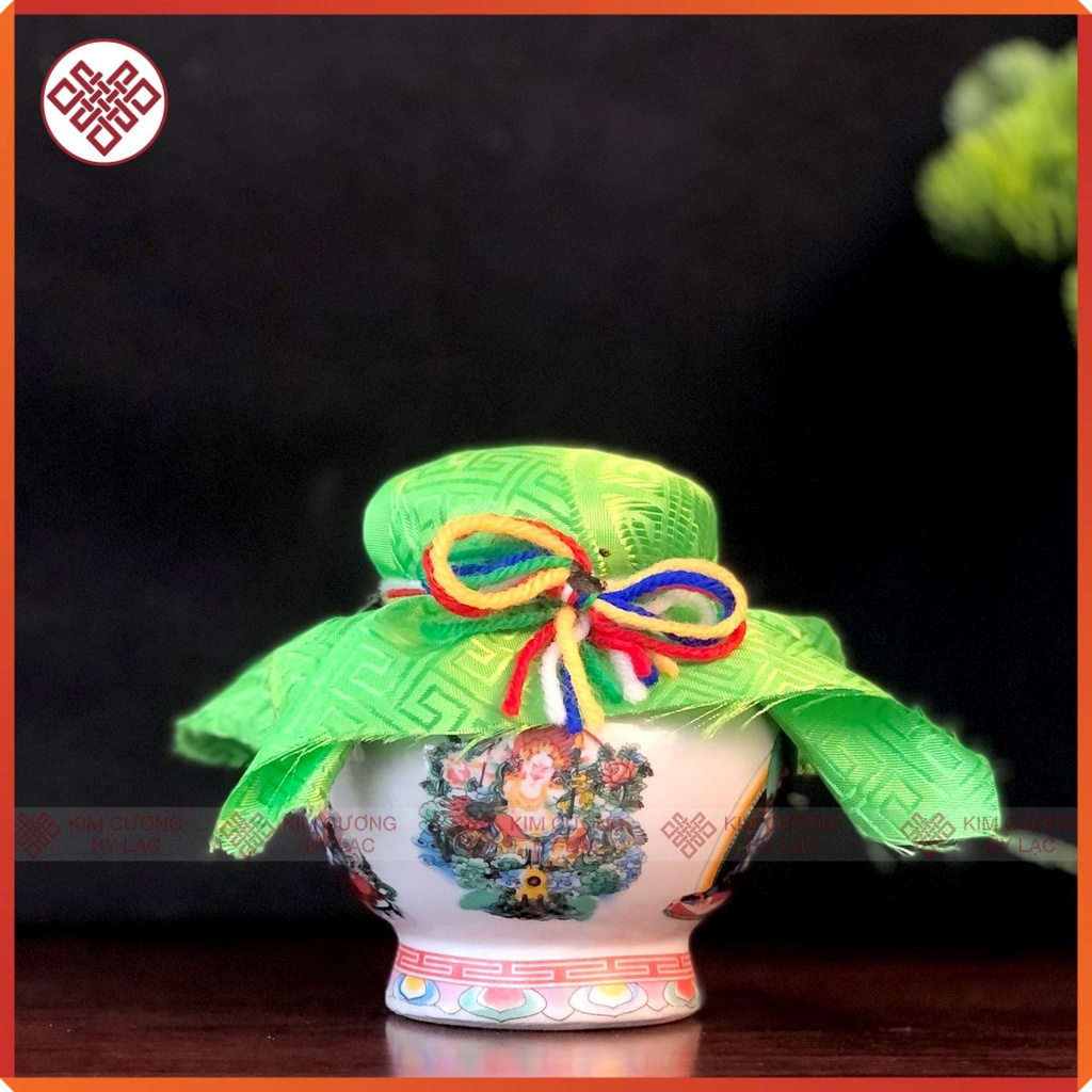 Bảo Bình Bạch Thần Tài Mật Tông (Zambala Trắng) [Kim Cương Hỷ Lạc] Bình Chiêu Tài Lộc