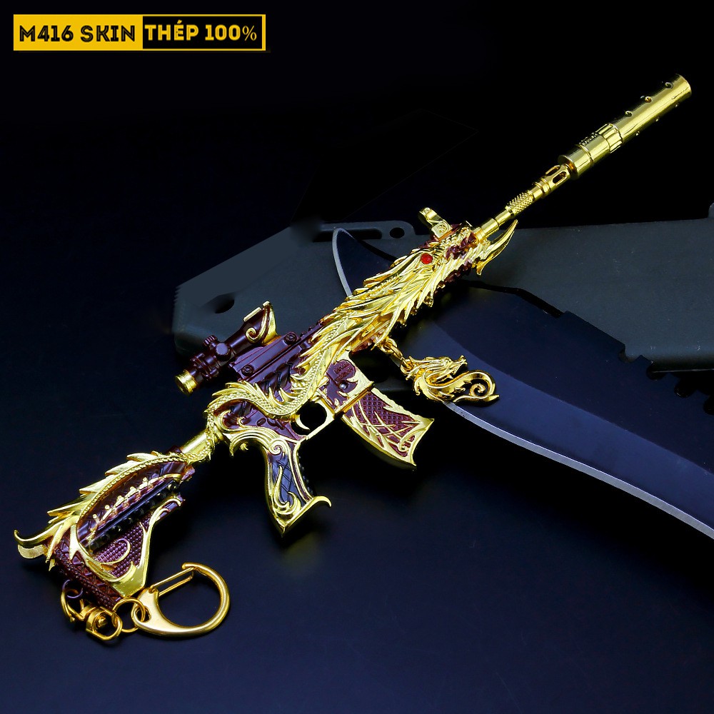 Mô Hình M416 Skin Ultimate Dragon 19cm Tặng Kèm Kệ Trưng Bày