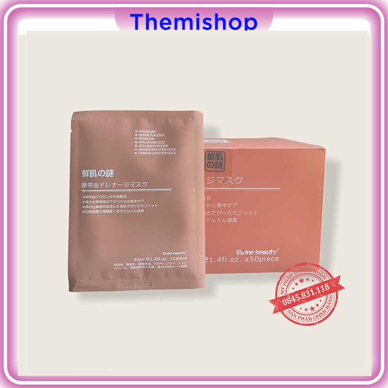 Mặt Nạ Nhau Thai Cừu nguyên Hộp 50 gói HÀNG CHÍNH HÃNG CS23
