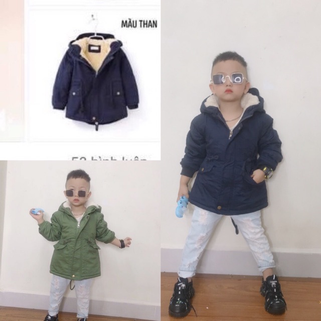 Áo parka cho bé