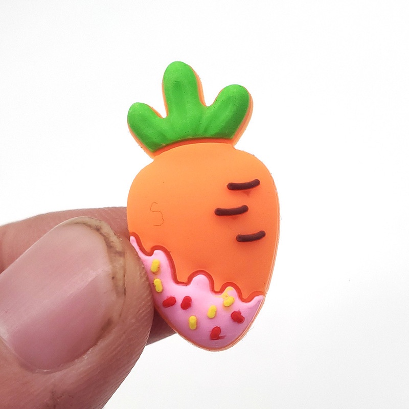 Phụ Kiện Trang Trí Khóa Giày Hình Trái Cây Táo Bằng PVC