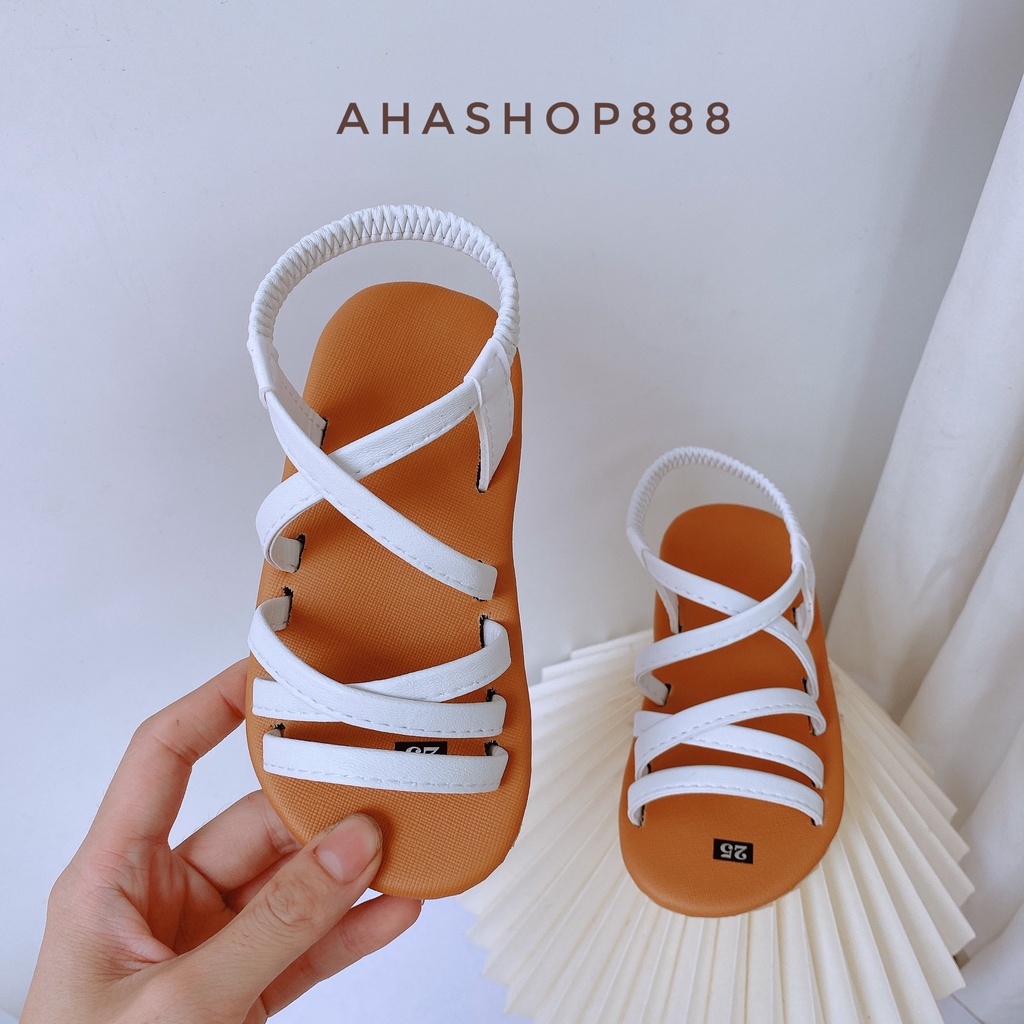 Sandal Quai Hậu Dây Mảnh Thời Trang Có Chun Sau Cho Bé gái 2-4 Tuổi K154