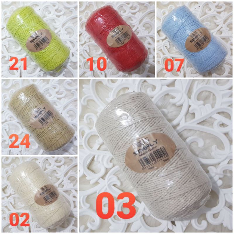 Simply Sợi Từ Thiên Nhiên Móc Túi Nón