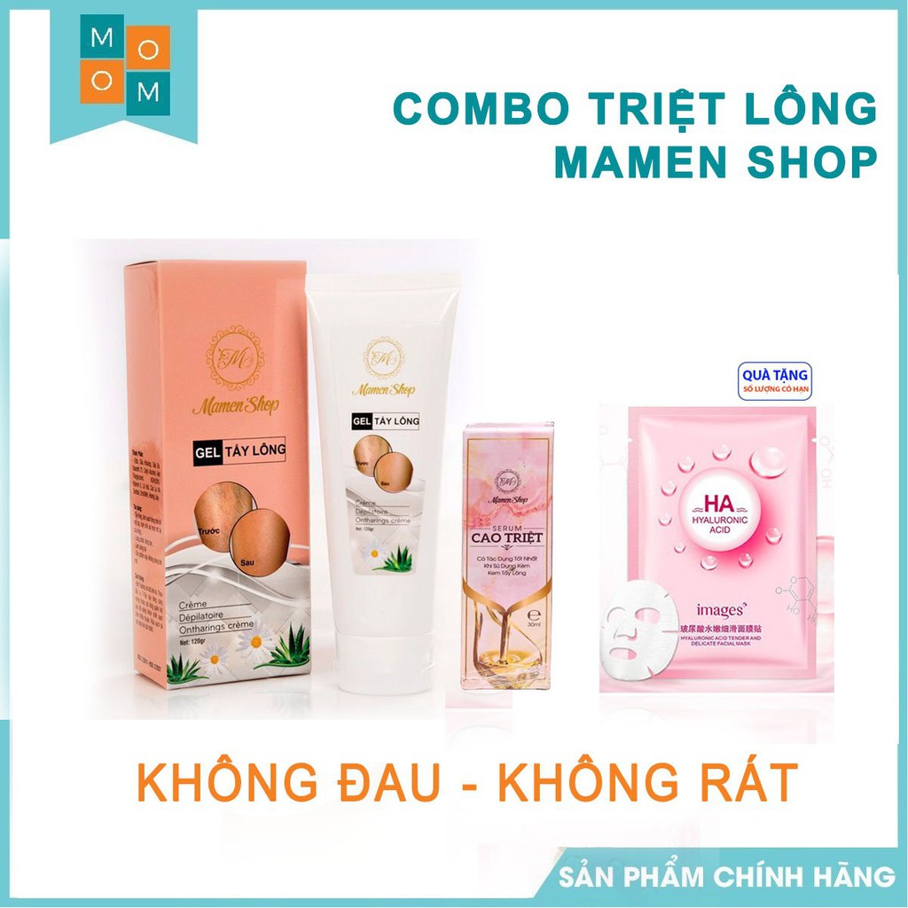 Kem Tẩy Lông+serum Triệt Lông Vĩnh Viễn  Mamen Shop [Hàng chính hãng]