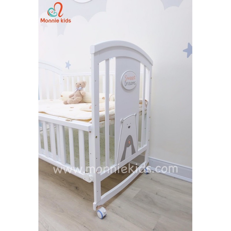 Nôi cũi đa năng 6in1 màu trắng