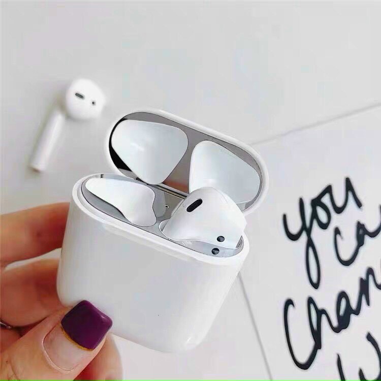 Miếng dán viền bảo vệ hộp sạc tai nghe chống bụi cho AirPods 1 2, AirPods Pro - Pee store