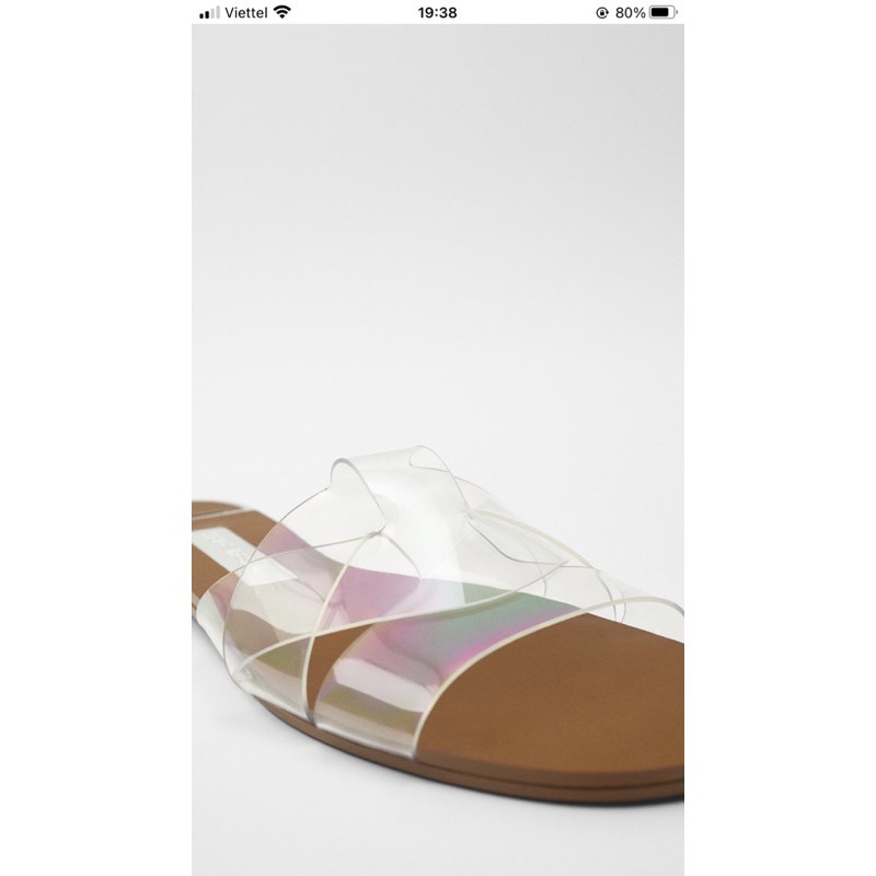 dép sandal quai trong zara auth