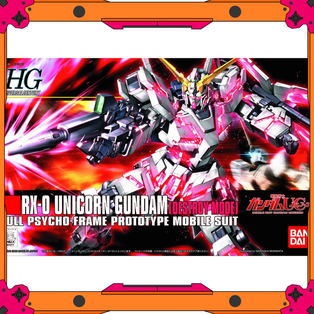 Mô hình Gundam HG UC Unicorn Gundam - Destroy Mode