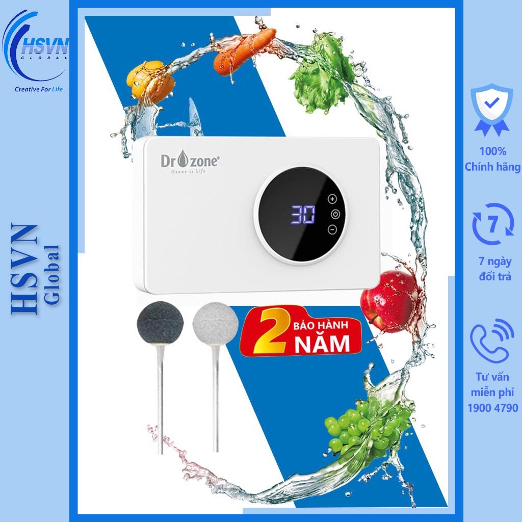 Máy khử độc thực phẩm máy sục ozone rửa thực phẩm Dr.Ozone [ Hàng chính hãng]