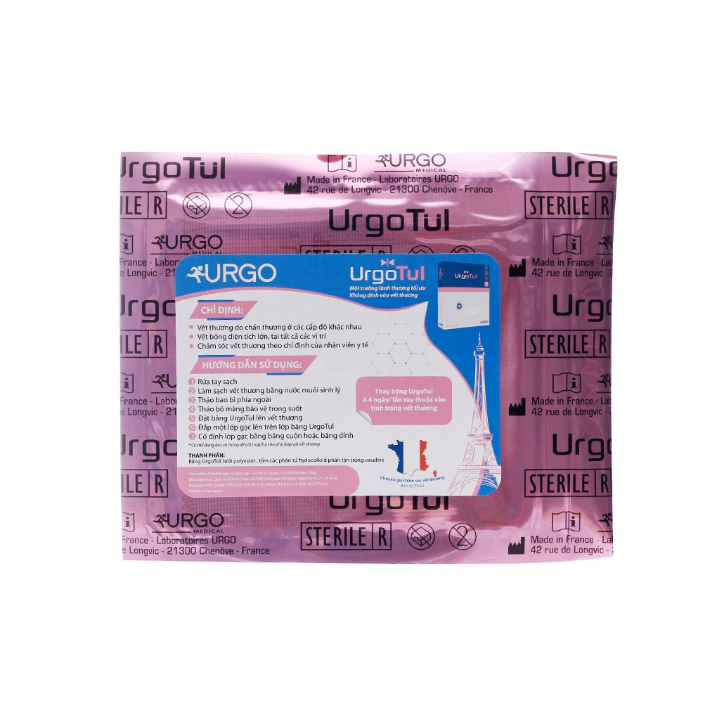 Gạc lưới UrgoTul 10 x 10cm - Gạc Mỡ Chống Dính của Pháp - cvspharmacy