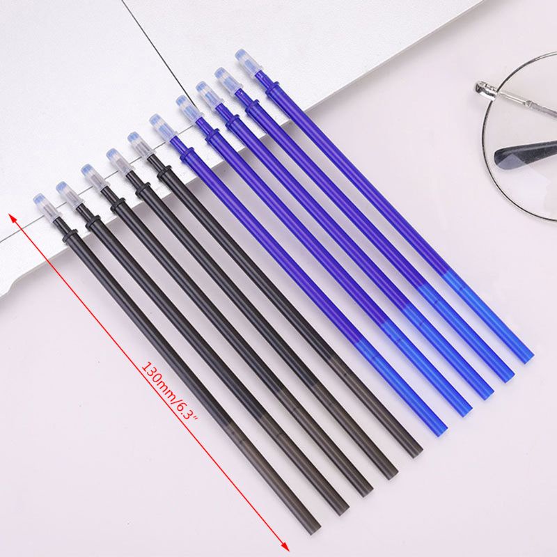 Set 100 ruột bút mực đen/xanh 0.5mm có thể xóa được dành cho học sinh