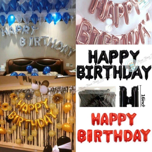 Bong bóng nhôm HAPPY BIRTHDAY