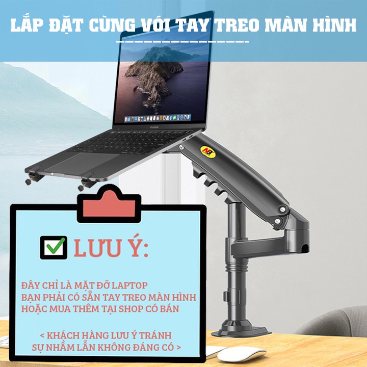 Giá Đỡ Kẹp Laptop - Macbook - Máy Tính Bảng - Ipad XY360 / FP2 10 - 15.6 - 17 Inch - Tương Thích Với Giá Đỡ Màn Hình