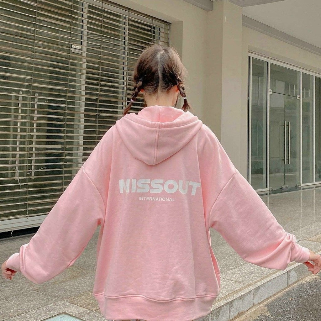 Áo khoác nỉ Hoodie Dây Kéo MISSOUT Ulzzang form rộng nam nữ áo nỉ bông Unisex AKN8 Guvia | BigBuy360 - bigbuy360.vn
