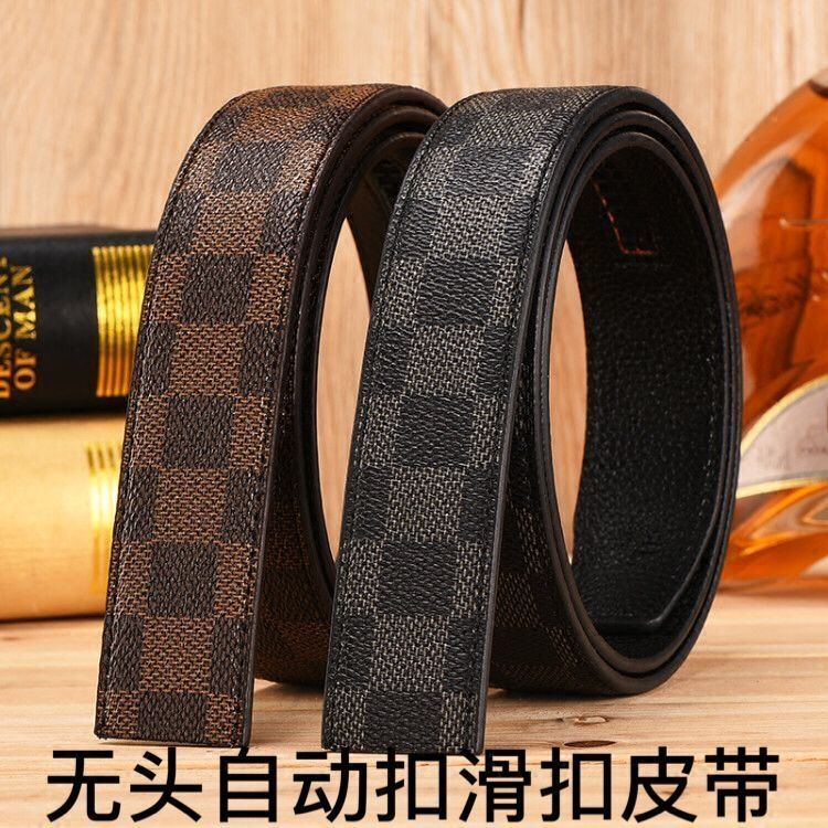 Thắt Lưng Da Bò 100% Không Khóa Tự Động Cho Nam  - 11