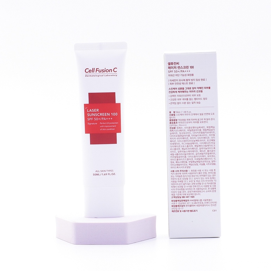 Kem Chống Nắng Cell Fusion C Hàn Quốc Mẫu Mới Xanh - Đỏ Chính Hãng