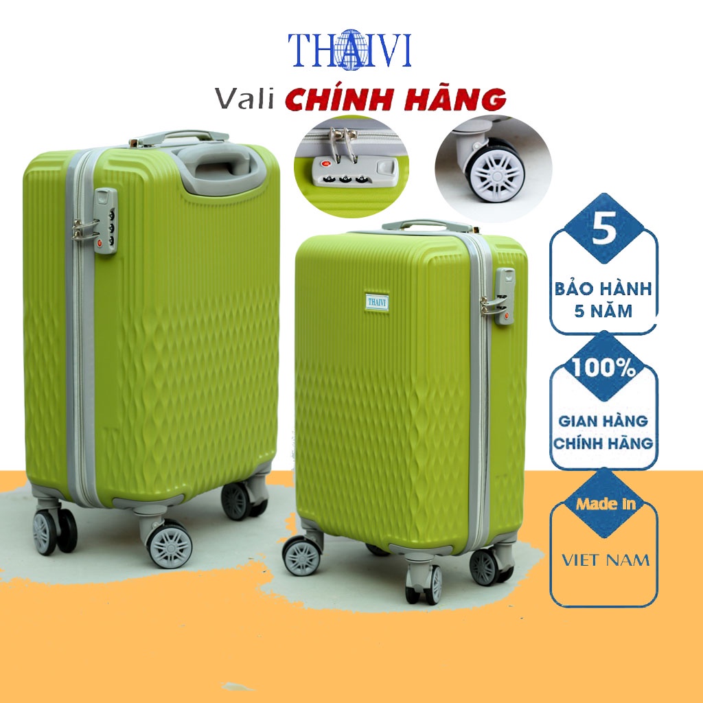 Vali kéo THAIVI Vali du lịch cao cấp Size 20/24/28-  Hàng Việt Nam Bảo Hành 5 Năm  TOG03