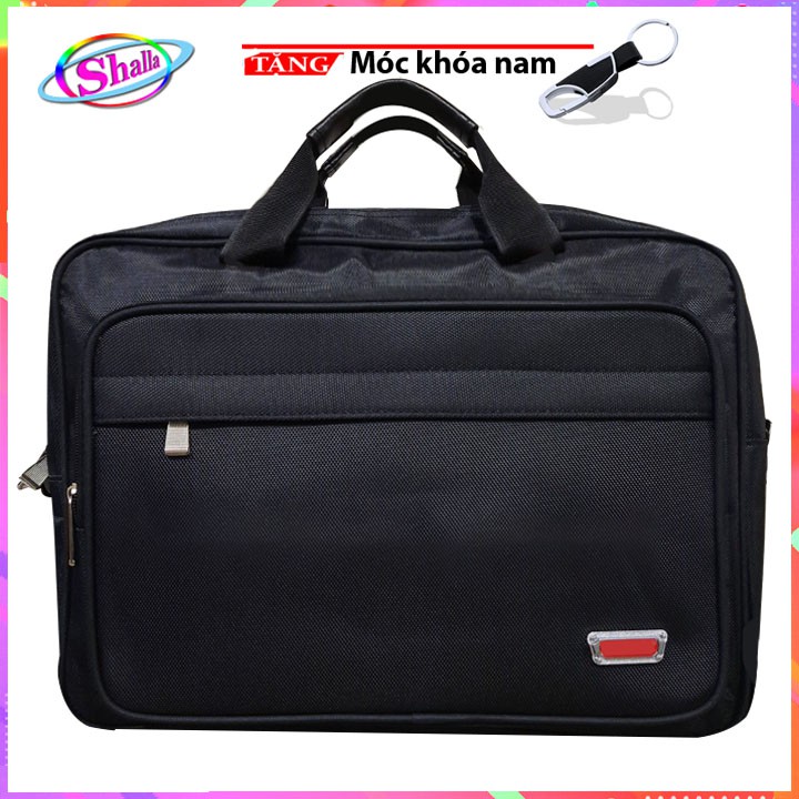 Cặp đa năng học sinh đa năng đeo chéo - xách tay- đeo balo Dù Xốp Thái viền ngang kéo đen thời trang H1991