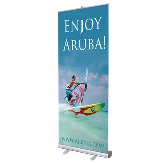 [HÀNG NHẬP KHẨU] Standy cuốn banner nhôm loại thường 60x160cm