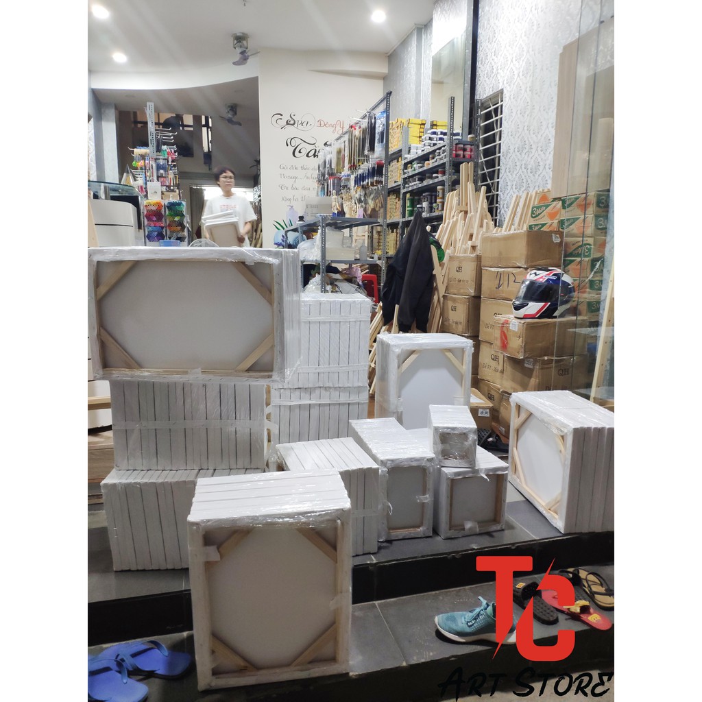 Toan Vẽ Tranh size lớn (Khung Bố, Canvas )