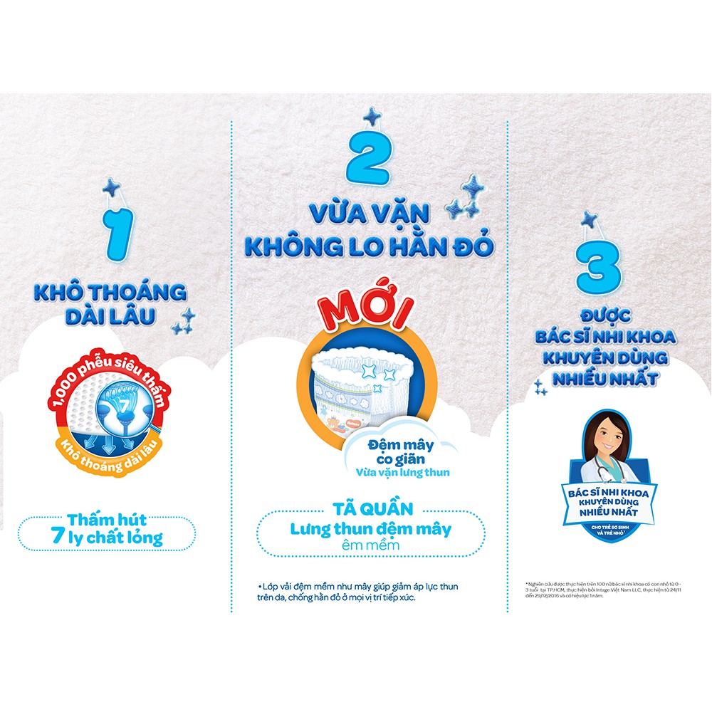 (Bọc kén còn tằm) Tã dán sơ sinh Huggies S56, NB74,S88 mới