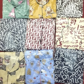 Combo 3 Bộ Pijama Tay Dài Quần Dài