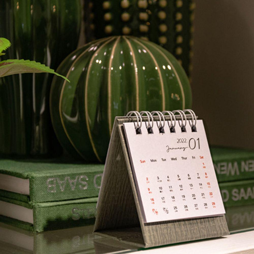 Pewany Lịch Để Bàn Mini Dễ Mang Theo Trang Hai Dây Để Bàn Văn Phòng Tối Giản Không Gian Lật