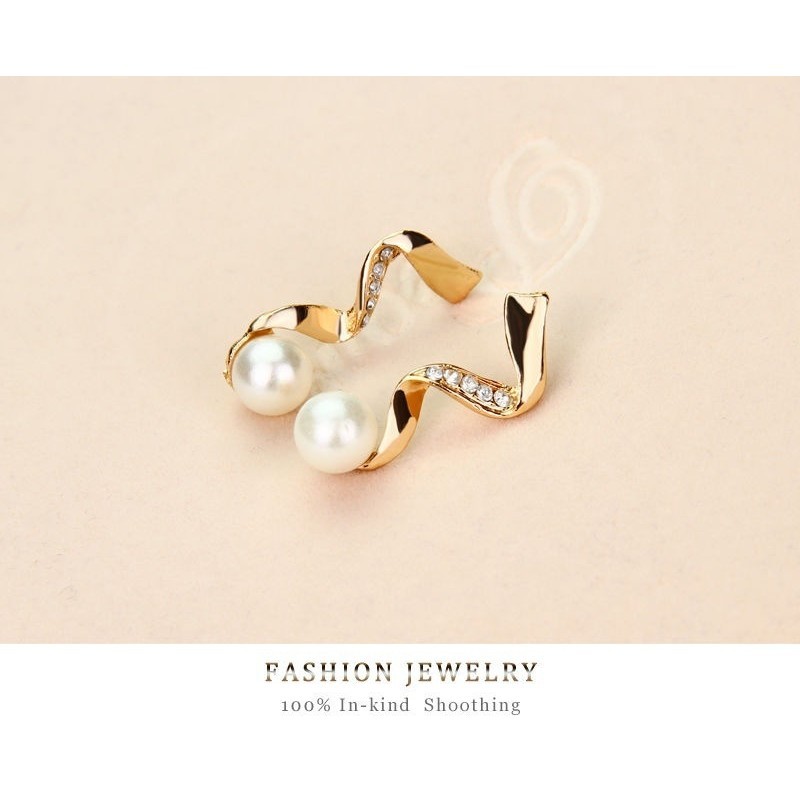 Bộ vòng cổ + bông tai đính ngọc trai cho cô dâu