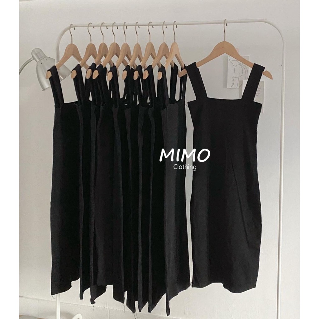 [ẢNH THẬT] VÁY BODY ZIP 2 DÂY BẢN TO, VÁY ÔM THUN COTTON DÀY CHE DÁNG CHUẨN | BigBuy360 - bigbuy360.vn