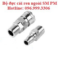 Bộ khớp nối đực cái SM PM ren ngoài đầy đủ kích thước giá sỉ