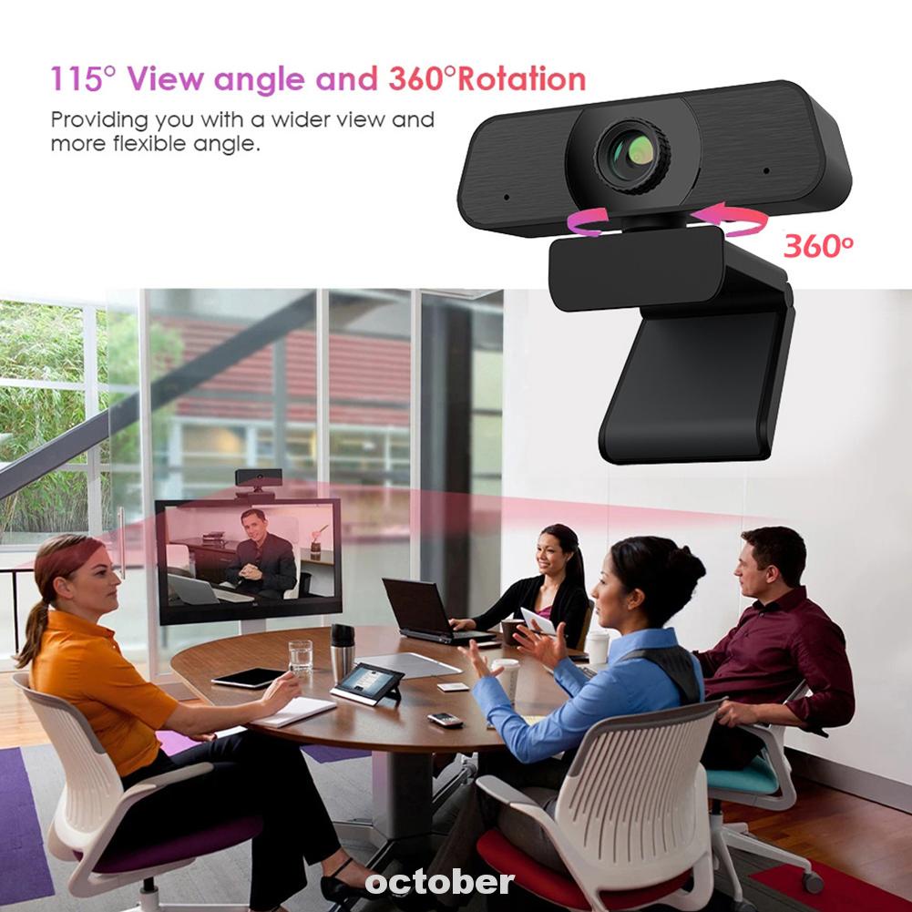 Webcam giảm tiếng ồn tích hợp mic 2K HD USB | BigBuy360 - bigbuy360.vn